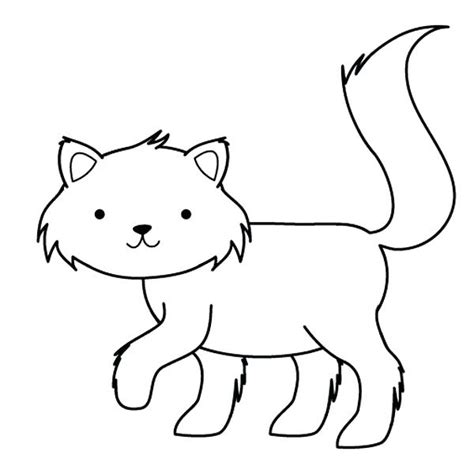 Dibujo De Gato Para Pintar | Ser Madre | Comunidad de maternidad online