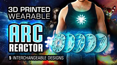 Diy Wearable Iron Man Arc Reactor With 5 Interchangeable Faceplate