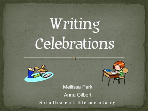 Writing Celebrations