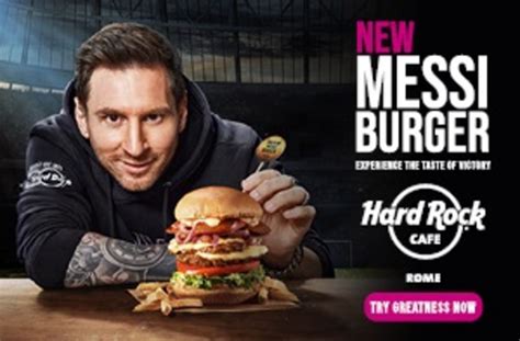 Hard Rock Cafè Lancia Il Nuovo Burger Ispirato Dal Nuovo Brand Ambassador Lionel Messi