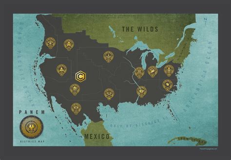 Hi Res Version Of The Panem District Map By Dan Mccall For