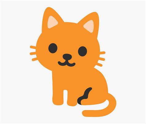 Cute Cat Head Sticker Png Download Android Cat Emoji Transparent