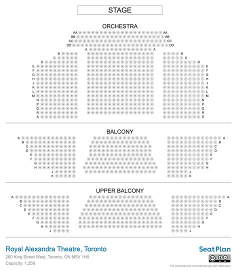 Royal Alexandra Theatre Toronto Seating Chart Seat View Photos Seatplan