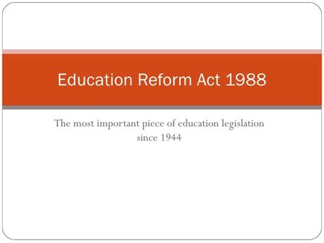1988 Education Act