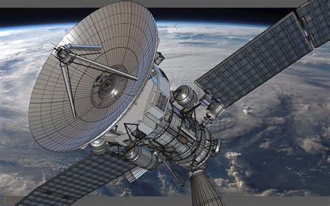 Sci Fi Satellite 3d Model Cgtrader