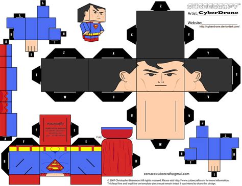 Cubee Superman Justice League By Cyberdrone On Deviantart