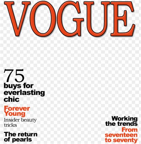 Magazine Cover Png Vogue Magazine Covers Png Image With Transparent