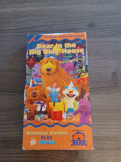 Mavin Bear In The Big Blue House Vol 7 Birthday Parties Vhs Video