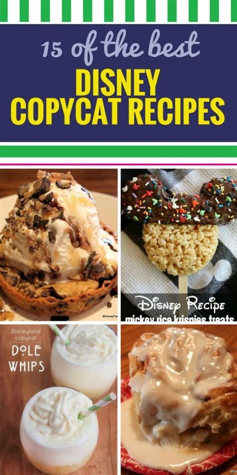 15 Copycat Disney Recipes Disney Dessert Recipes Disney Dishes