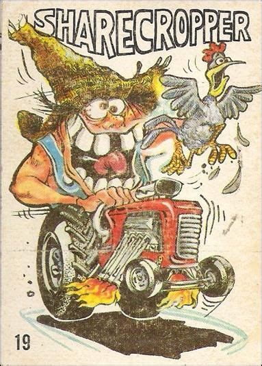 Odd Rods 19 A Jan 1969 Trading Card By Donruss Cartoon Car Drawing