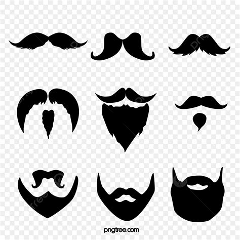 Beard Style Clipart Vector Men S Beard Style Simple Creative Beard