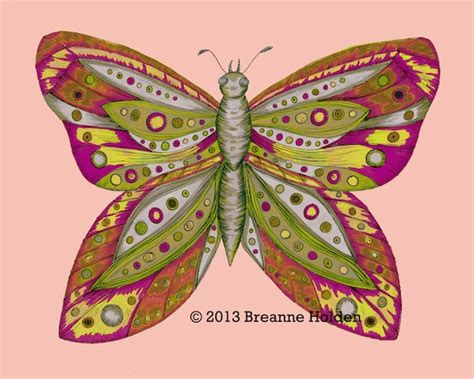 Whimsical Butterfly Painting Illustration By Breanneholden On Etsy