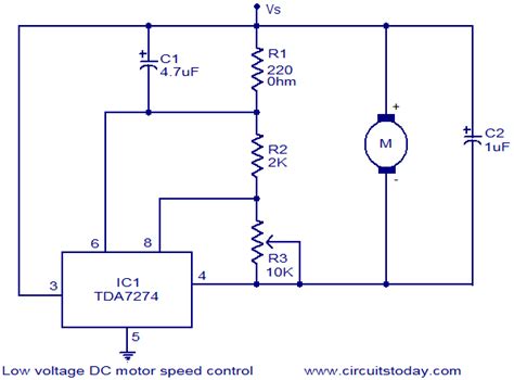 Low voltage vs high voltage motor. Low voltage DC motor speed control circuit