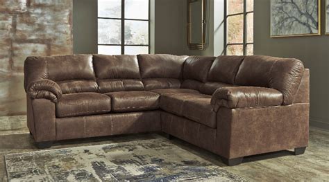 Ashley Furniture 12000 56 66 2 Pc Bladen Coffee Fabric Sectional Sofa