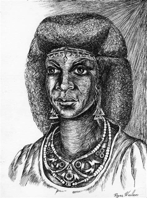 queen amanirenas of kush ancient kush african illustration warrior woman