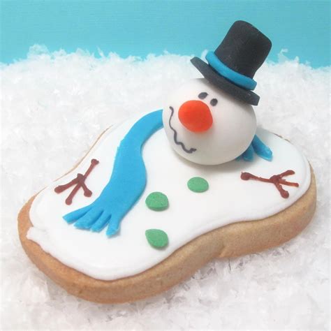 The Original Melting Snowman Cookies The Decorated Cookie