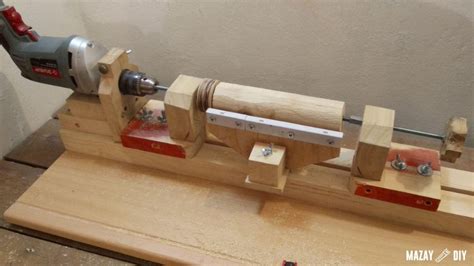 If you want access full. How to make a 3 in 1 drill powered lathe — Free DIY plans and 3D model | Diy lathe, Lathe ...