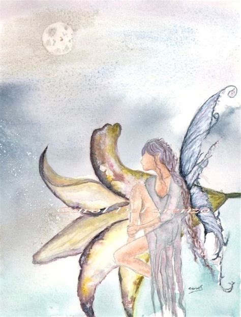 Watercolor Painting Fairy Art Fairy Painting Fairy Watercolor Flower