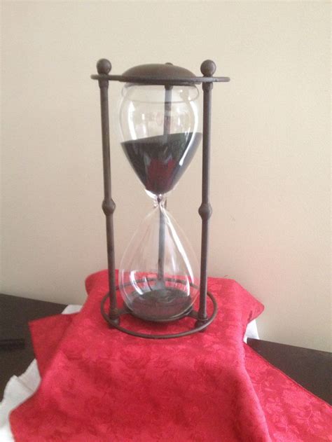 Late Mid Century Sands Of Time 1 Hour Hourglass Etsy Hourglass