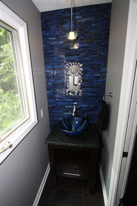 5 out of 5 stars (511) $ 76.99 free shipping add to favorites more colors industrial bathroom set by lulight shop, toilet paper holder, towel ring, industrial decor, handmade decor. Custom Vanity with blue tile accents and unique mirror ...