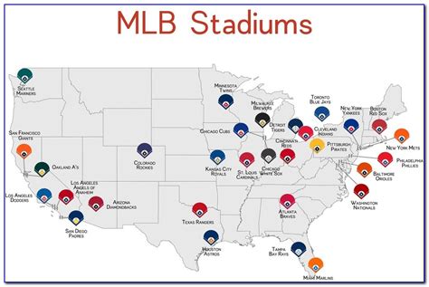 Map Of Cities With Major League Baseball Teams Prosecution2012