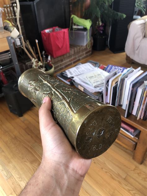 A Shell Of An Artillery Round From Ww2 That My Great