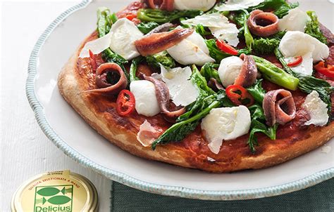 Forget the gym and just order a pizza and be happy! Double Tomato Pizza with Burrata Cheese, Anchovies, Basil ...