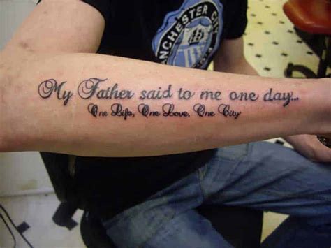 And every age group of people admire these kind of tattoos. Tattoo Quotes for Men - Ideas and Designs for Guys