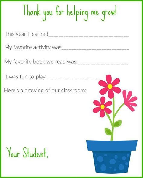 A Thank You Letter For Teachers Free Printable Letter To Teacher