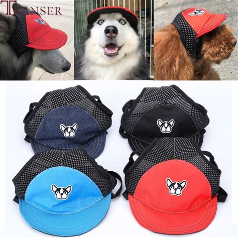 Free Shipping Pet Supply Adjustable Canvas Dog Hat Summer Sun Hat