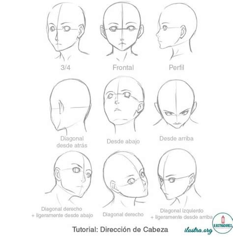 Cabezas Face Drawing Drawing Heads Anime Tutorial