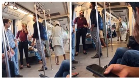 Old Physically Challenged Man Begging Inside Delhi Metro Coach Watch Viral Video दिल्ली मेट्रो