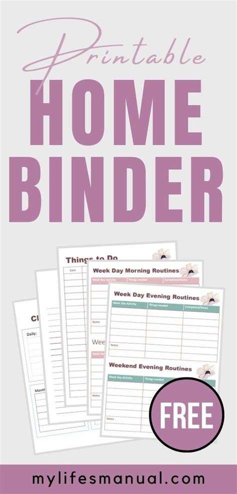 Free Home Organizing Printables To Get Organized At Home Printable