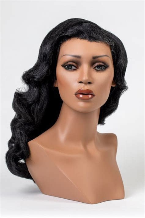 African Black Mannequin Head For Display Of Wigs Brianna High Quality