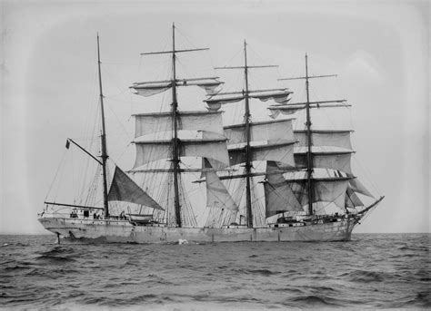 A Fine Sharp Photo Of The 4 Masted Barque Caledonia Caledonia Was A