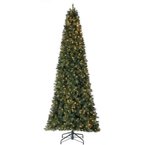 Home Heritage Cashmere Quick Set 12 Ft Artificial Christmas Tree Prelit