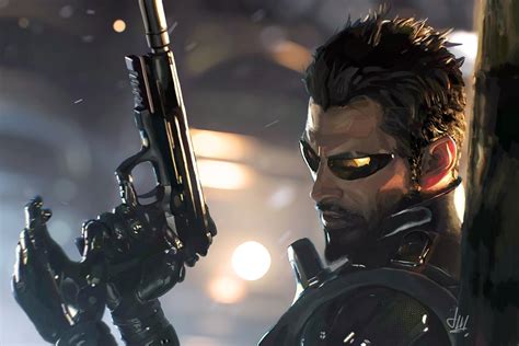 Deus Ex Mankind Divided Hd Weapon Gun Adam Jensen Rare