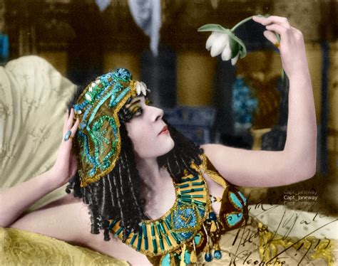 Cleopatra Actress Theda Bara 1917 Rcolorization