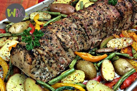 We may earn commission from links on this page, but we only recommend products we back. Bacon-Wrapped Pork Tenderloin with Veggies One Pan Meal ...