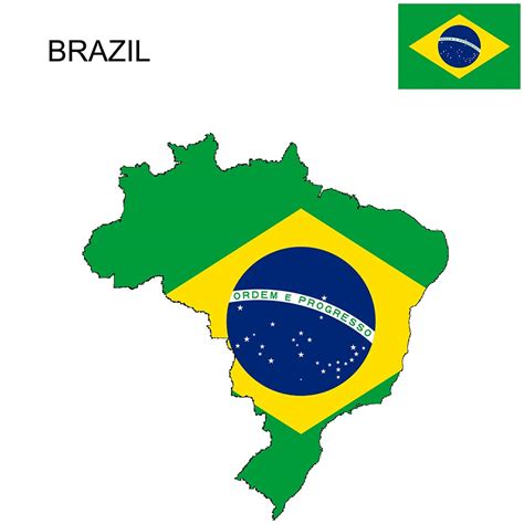 It is a country of great diversity. Brazil Flag Map and Meaning - MapUniversal
