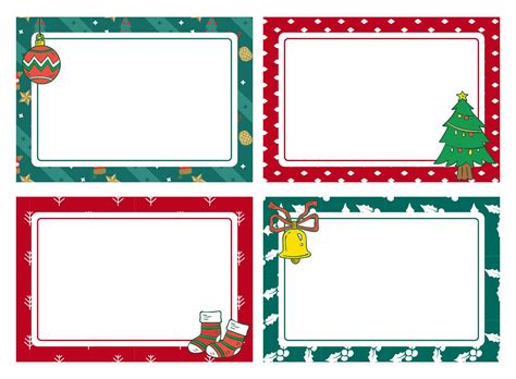 6 Best Blank Printable Tags Labels Christmas - printablee.com