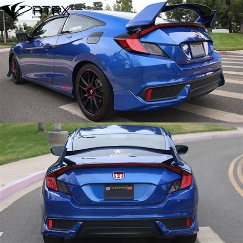 Research honda civic type r (2018) car prices, specs, safety, reviews & ratings at carbase.my. Alerón Spoiler R Plástico Honda Civic Coupe 2016 2017 2018 ...