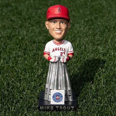 2019 Mike Trout Silver Slugger Bobblehead I Love Mike Trout