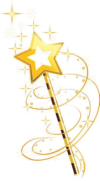 Best Magic Wand Illustrations Royalty Free Vector