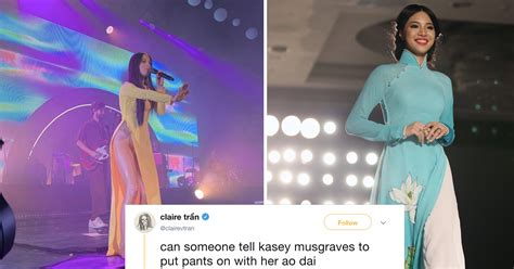 Us Singer Wears Traditional Vietnamese Outfit With No Pants Asians