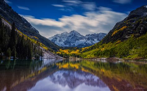 Fall At Maroon Bells By Toby Harriman Hd Wallpaper Background Image