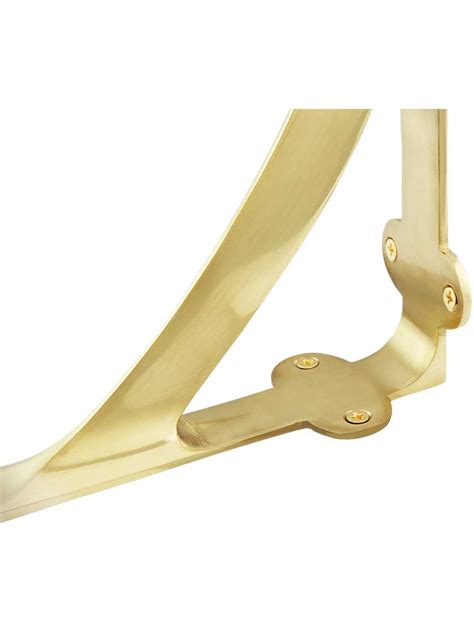 Brass Classic Style Shelf Bracket 9 78 X 7 38 House Of Antique