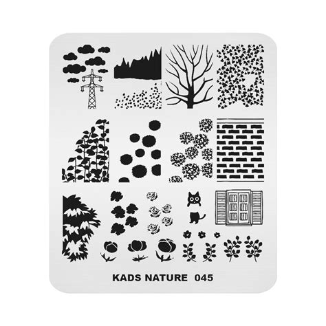Kads Nature 045 Stamping Plate