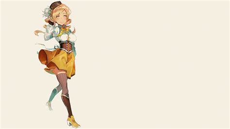 Mahou Shoujo Madoka Magica Tomoe Mami Chicas Anime Falda Botas
