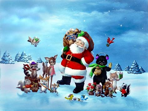 Download Santa Holiday Christmas Wallpaper